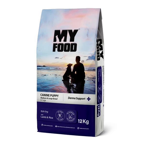 MY FOOD YAVRU KÖPEK ORTA VE BÜYÜK IRK MAMASI KUZULU PİRİNÇLİ 12 KG - 2