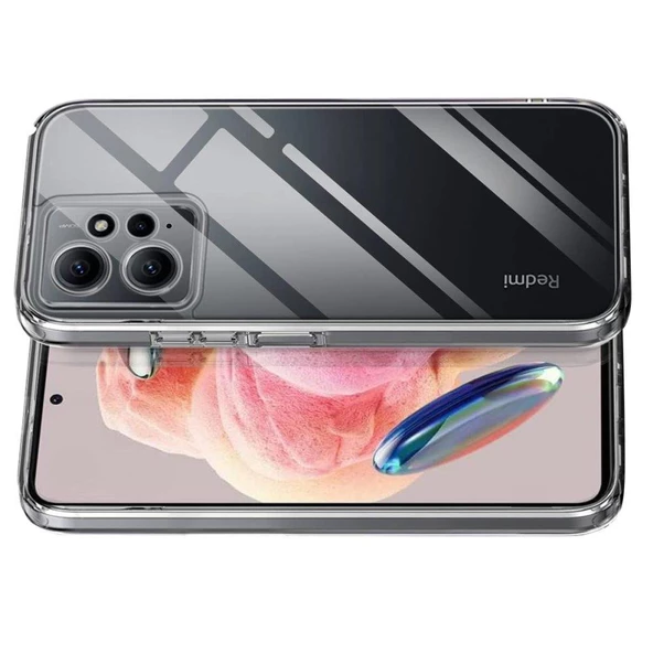 Smody Xiaomi Redmi Note 12 4G İle Uyumlu Kılıf Lüx Şeffaf Silikon - 2