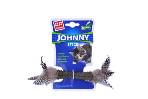7093 Johnny Stick Catnipli Doğal Yeşil Tek Tüylü - 1