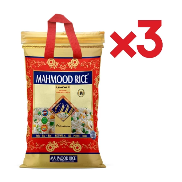 Mahmood Rıce 1121 Basmati Pirinç 4 Kg X 3 Adet