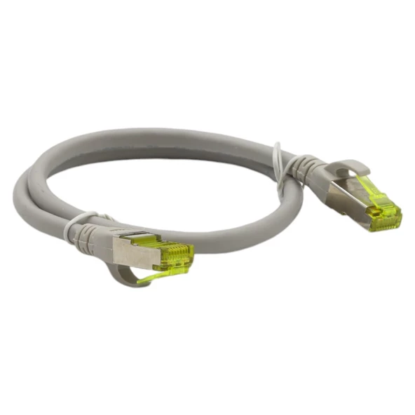 DIGITUS CAT6A S-FTP PATCH CORD 0,50 MT GREY (10'LU PAKET) - Resim 2