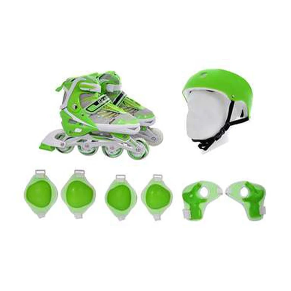 Xslide Inline Paten Set-YEŞİL