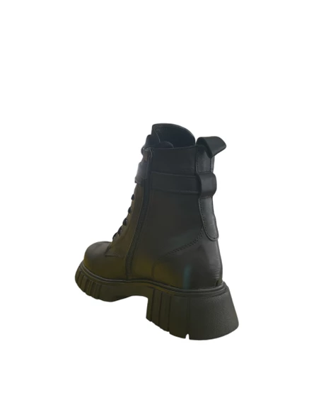 Mammamia D24KB-1620-LX Kadın Casual Topuklu Deri Bot (Kış 24) - 4