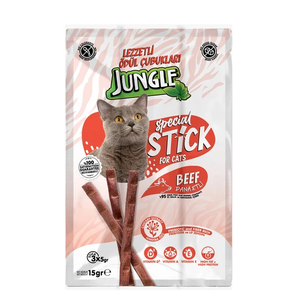 Jungle Kedi Stick Ödül Dana Etli 3*5 gr - 30 Adet