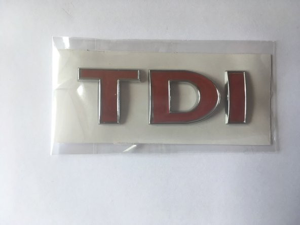 VOLKSWAGEN TDİ BAGAJ YAZISI KOMPLE KIRMIZI 1J0853675AC