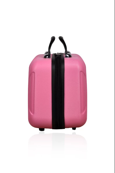 Polo&Sky Class Model Pembe Renk Abs Makyaj Çantası El Valizi - 3