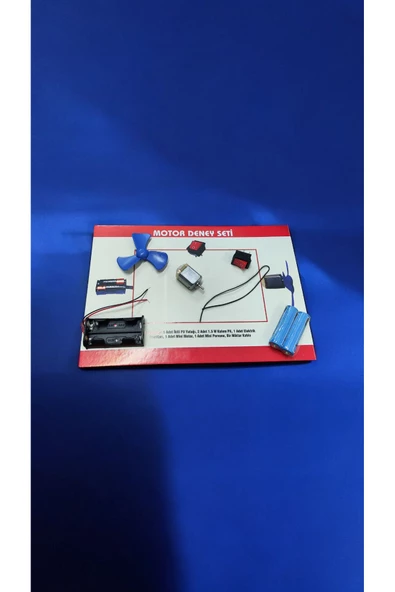 Ayver MOTOR DENEY SETİ 6 PARÇA EĞİTİCİ ÖĞRETİCİ DENEY SETİ
