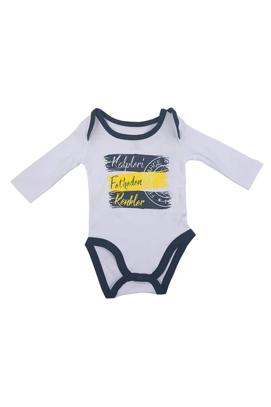 Fenerbahçe Orijinal Lisanslı Kalpleri Fetheden Renkler Bebek Body Zıbın - 8