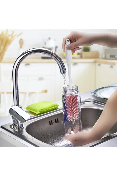 Ayver PLASTLİFE SİLİKON BİBERON MATARA ŞİŞE KAVANOZ TEMİZLEME FIRÇASI