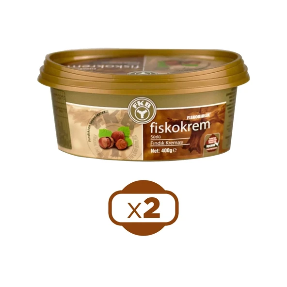 Fiskobirlik Fiskokrem Sütlü Fındık Kreması 400 gr 2 li - 2