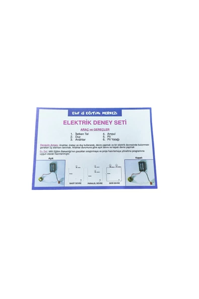 Ayver ELEKTRİK DENEY SETİ 7 PARÇA EĞİTİCİ ÖĞRETİCİ DENEY SETİ - 2