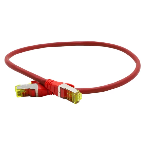 DIGITUS CAT6A S-FTP PATCH CORD 0,50 MT RED (10'LU PAKET)