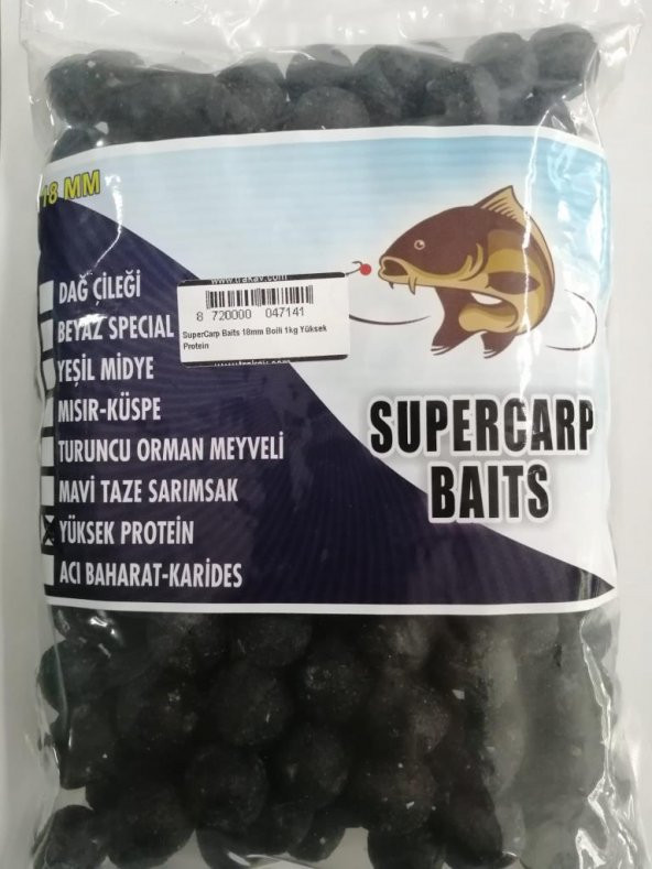 SuperCarp Baits 18mm Boili 1kg Yüksek Protein