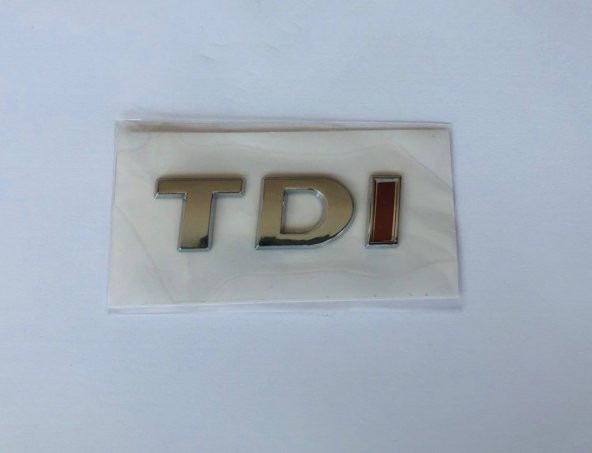 VOLKSWAGEN TDİ BAGAJ YAZISI TEK KIRMIZI YENİ MODEL 1K9853675M