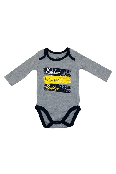 Fenerbahçe Orijinal Lisanslı Kalpleri Fetheden Renkler Bebek Body Zıbın - 3