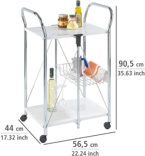 Wenko Katlanabilir Servis Arabası - 6
