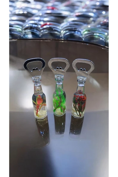 Ayver 2 Adet Magnetli Dolaba Yapışan Çiçek Motifli Sulu Açacak Kola Gazoz Açacağı - 4