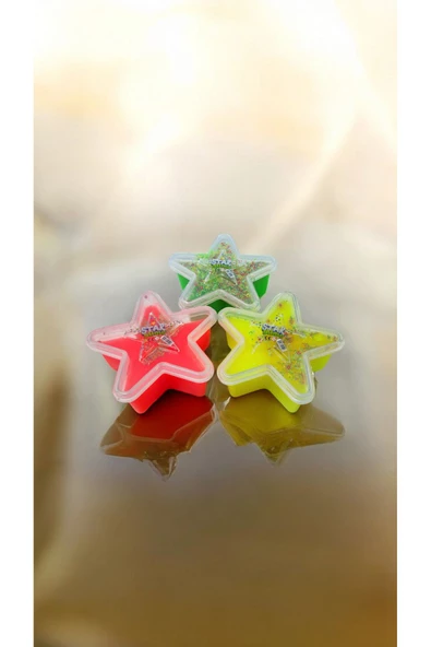 Ayver YILDIZ ŞEKİLLİ KUTUDA KÖPÜKLÜ SLİME OYUNCAK 3 ADET - 5