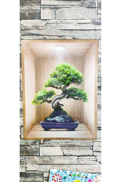 Ayver 3d Yapışkanlı Duvar Kağıdı Sticker 30x40 Cm Çiçekli Ağaç Model - 3