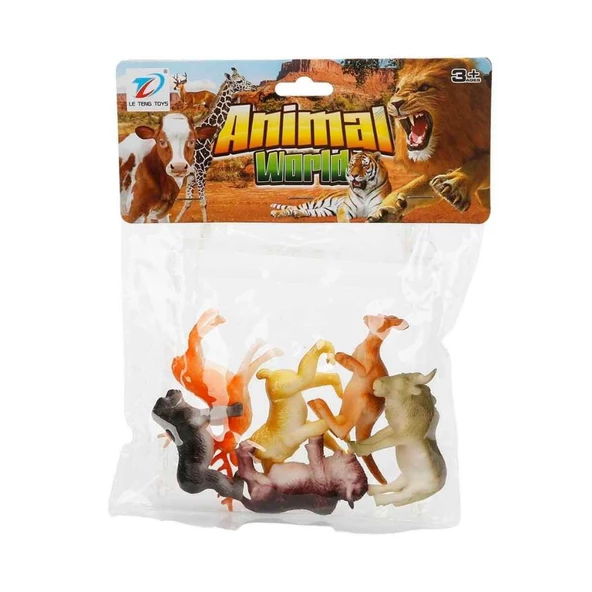 Küçük Vahşi Hayvanlar PVC 6'Lı  888A-11