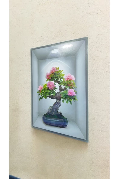 Ayver 3d Yapışkanlı Duvar Kağıdı Sticker 30x40 Cm Çiçekli Mini Ağaç - 2