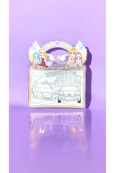 Ayver Çanta Model Boyama Karton Kız Elbise Kıyafet Sticker - 5