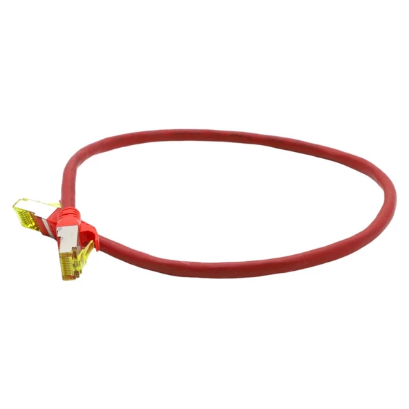 DIGITUS CAT6A S-FTP PATCH CORD 0,50 MT RED (10'LU PAKET) - 2