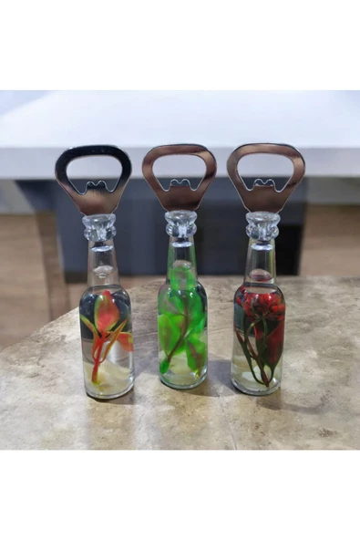 Ayver 2 Adet Magnetli Dolaba Yapışan Çiçek Motifli Sulu Açacak Kola Gazoz Açacağı - 3