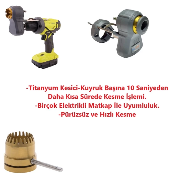 TailWell Titanyum Hayvan Kuyruk Temizleme ve Düzenleme Makinesi - Resim 2