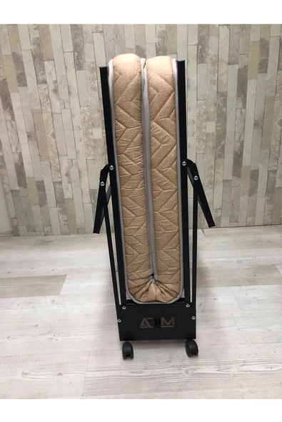 Katlanır Yatak, Karyola 90x190 Cm Katlanabilir Somya Tek Kişilik Katlanır Yatak(YATAK DAHİL) - 7