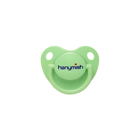 Hanymish Yeşil Rainbow Kalp Damaklı Emzik 0-6 Ay - 2