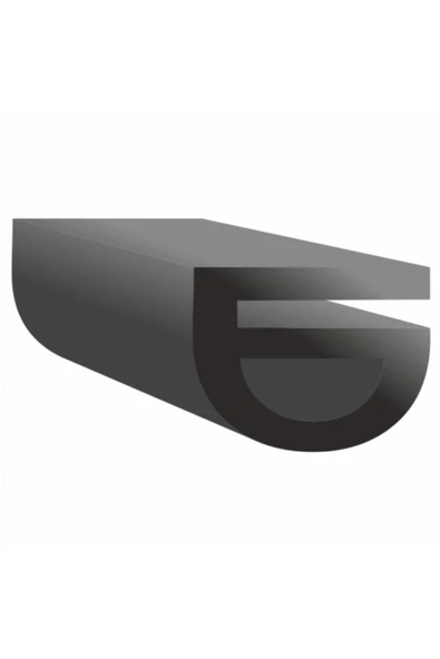 Contacall Çelik Kapı Fitili Çelik Kapı Contası Geçmeli Eşik Fitili 6 Metre Siyah