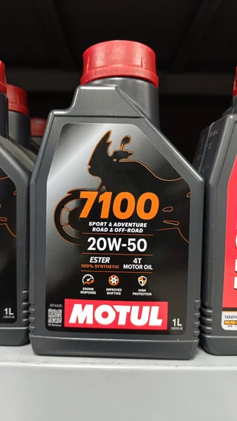 Motul 7100 20w50 1 Litre Tam Sentetik Motosiklet Yağı