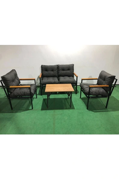 adımshops Zümrüt Balkon-bahçe-kafe,çay Seti,koltuk Takımı,oturma Grubu,ofis Koltuğu 70x50 Sehpa
