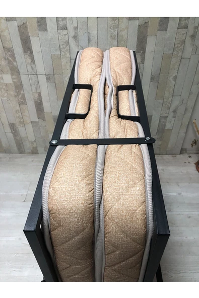 Katlanır Yatak, Karyola 90x190 Cm Katlanabilir Somya Tek Kişilik Katlanır Yatak(YATAK DAHİL) - 5