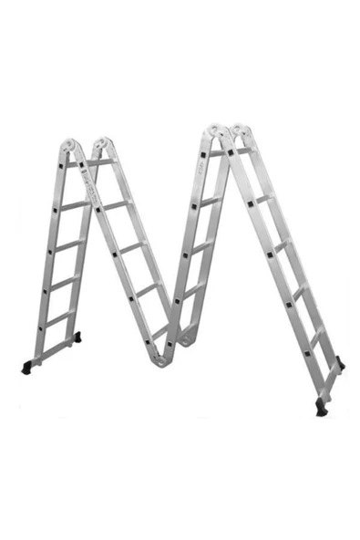 Saraylı Çok Amaçlı Fonksiyel Aluminyum Akrobat Merdiven 4x5 Basamaklı 560 Cm - 6