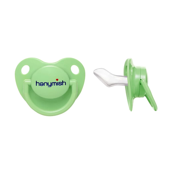 Hanymish Yeşil Rainbow Kalp Damaklı Emzik 6-18 Ay