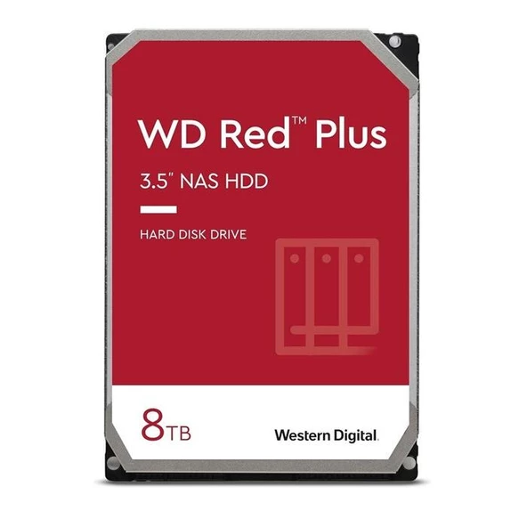 Western Digital Red Plus WD80EFPX SATA 3.0 5640 RPM 3.5" 8 TB Harddisk - Resim 3
