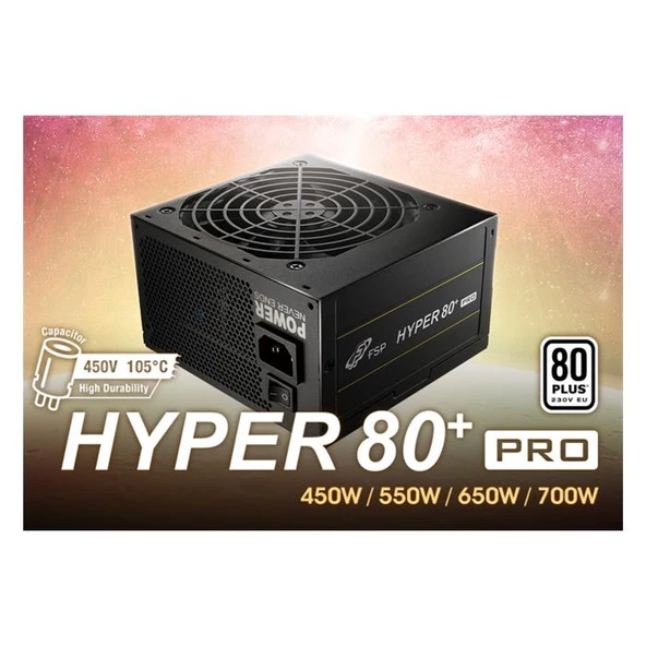 Fsp H3-550 Hyper 80+Whıte Pro 12Cm Psu 550W