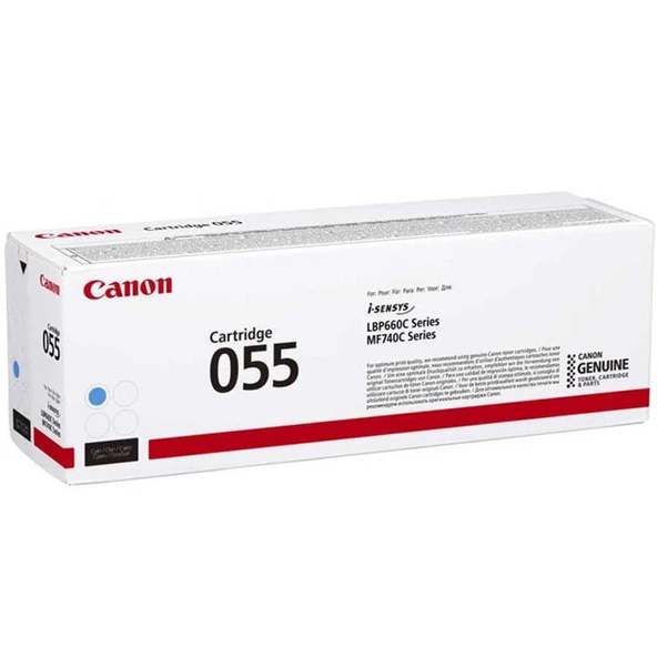 Canon Crg-055C Cyan Mavi 2.100 Sayfa Toner Mf742