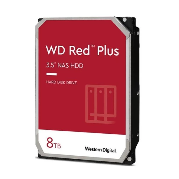 Western Digital Red Plus WD80EFPX SATA 3.0 5640 RPM 3.5" 8 TB Harddisk - Resim 2