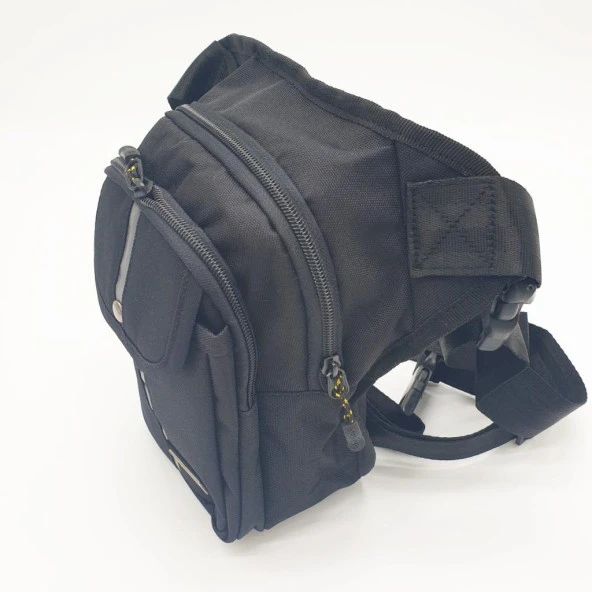 Yanar Çizgili Bacağa Bağlanan Bel Çantası - 3