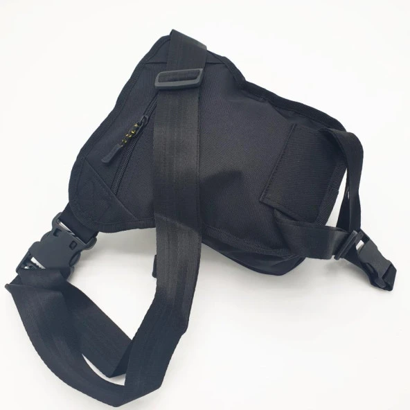 Yanar Çizgili Bacağa Bağlanan Bel Çantası - 5