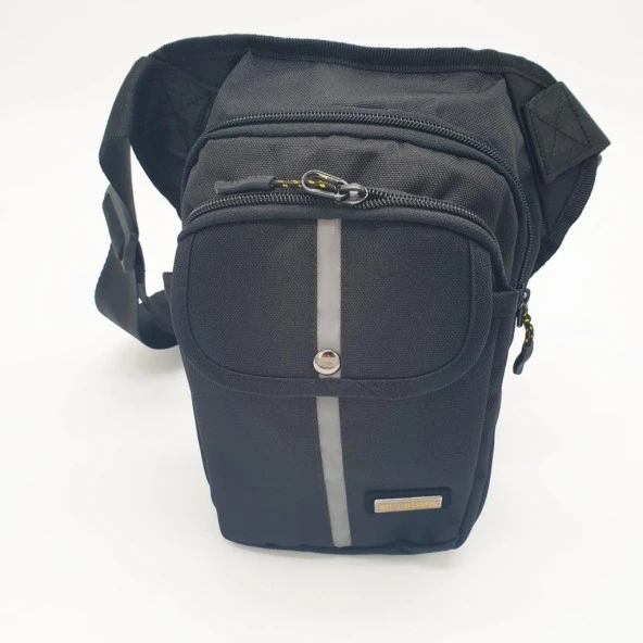 Yanar Çizgili Bacağa Bağlanan Bel Çantası - 6