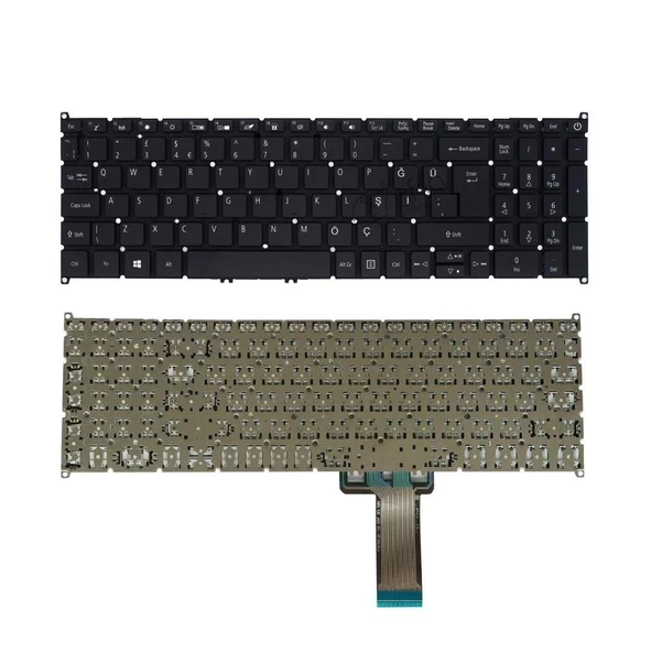 Acer Aspire 7 A715-42G-R016 NH.QE5EY.004 Notebook Klavyesi Tuş Takımı (Siyah TR)