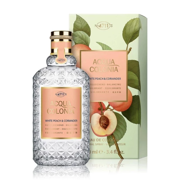 4711 Acqua Colonia Balancing White Peach & Coriander EDC 100 ml Unisex Parfüm - Resim 3