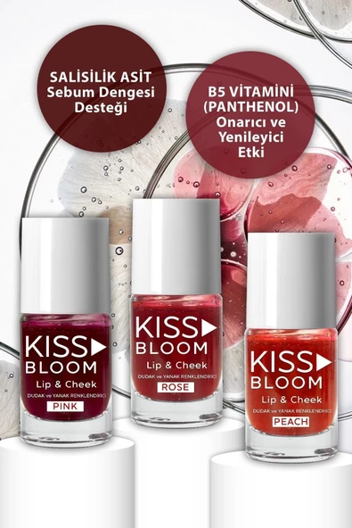 Procsin Kiss & Bloom Doğal Görünümlü Dudak ve Yanak Renklendirici Lip & Cheek Pink 11 ml - 5