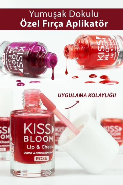 Procsin Kiss & Bloom Doğal Görünümlü Dudak ve Yanak Renklendirici Lip & Cheek Pink 11 ml - 4