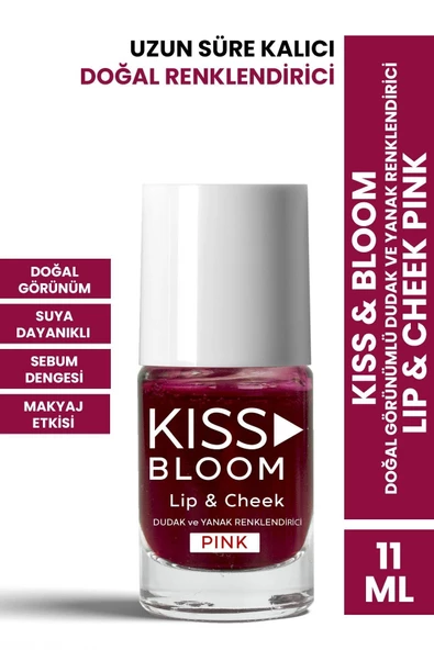 Procsin Kiss & Bloom Doğal Görünümlü Dudak ve Yanak Renklendirici Lip & Cheek Pink 11 ml
