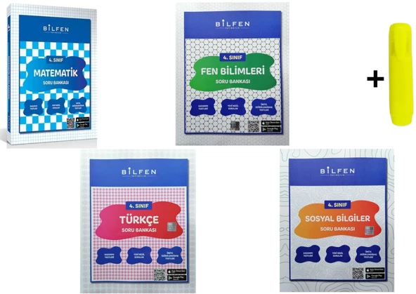Bilfen Yayınları 4. Sınıf Matematik Fen Türkçe Sosyal Soru Seti